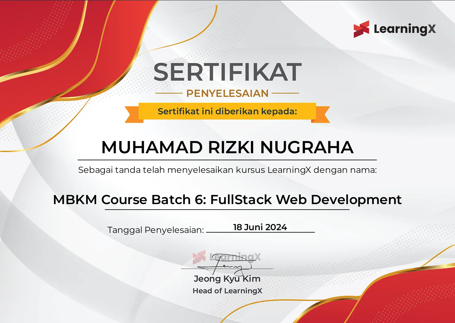 MBKM Course Batch 6: Fullstack Web Development
